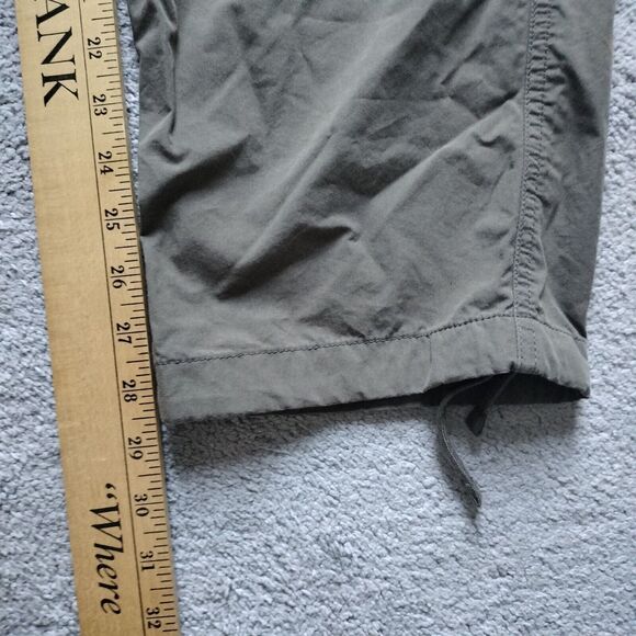 UNIQLO jogger mens 27-30 Avocado Green chino cargo pants drawstring tapered - Picture 4 of 7